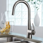 Grohe kitchen products - Grohe kitchen products - plumbing fixture, product design, sink, tap, white, gray