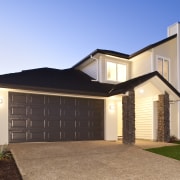 Exterior view of home which features weatherboard cladding, building, elevation, estate, facade, home, house, property, real estate, residential area, siding, teal