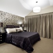 View of the bedroom of this Landmark Homes bed frame, bedroom, ceiling, home, interior design, real estate, room, wall, white, brown