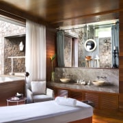 View of Four Seasons Seychelles high-end resort - interior design, room, brown