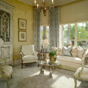 View of a living area in this Italian ceiling, chair, curtain, estate, furniture, home, house, interior design, living room, property, real estate, room, wall, window, window covering, window treatment, brown