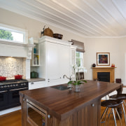 View of a kitchen designed by Nicola Cumming countertop, home, interior design, kitchen, living room, real estate, room, gray