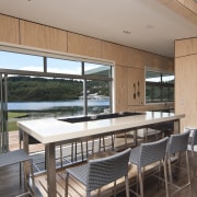 Interior view of the dining room - Interior architecture, countertop, house, interior design, kitchen, real estate, window, gray