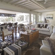 Interior view of a Sydney beach house by home, interior design, living room, property, real estate, room, window, gray