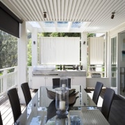 Interior view of a typical Sydney beach house dining room, house, interior design, outdoor structure, real estate, window, white, gray