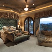 Interior view of traditional home many accessories ceiling, estate, home, interior design, living room, property, real estate, room, wall, window, brown