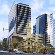 Ark North Sydney, NSW. Architect: Rice Daubney - apartment, architecture, building, city, commercial building, condominium, corporate headquarters, daytime, downtown, facade, metropolis, metropolitan area, mixed use, neighbourhood, real estate, residential area, sky, skyscraper, tower block, urban area, white