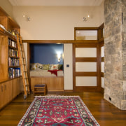 View of this traditional remodeled library space - ceiling, floor, flooring, home, interior design, living room, real estate, room, suite, wall, brown, orange