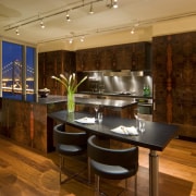 Interior view of this modern remodeled home - countertop, interior design, kitchen, real estate, room, brown