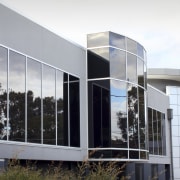 Exterior view of the Salvation Army, OptiTune 22 architecture, building, commercial building, corporate headquarters, facade, gray, white
