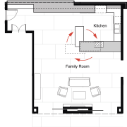 View of architectural floor plans. - View of angle, area, design, diagram, drawing, floor plan, font, line, product, product design, technical drawing, text, white