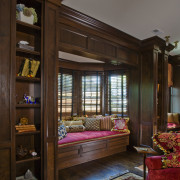 Interior view of this traditional home by Nicholas ceiling, furniture, home, interior design, living room, lobby, room, window, wood, brown