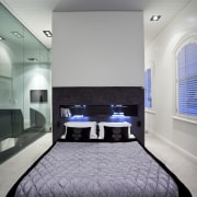 View of master bedroom of renovated home which ceiling, interior design, room, gray