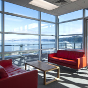 Interior view of seating area at the the apartment, architecture, condominium, daylighting, house, interior design, living room, penthouse apartment, property, real estate, window, teal