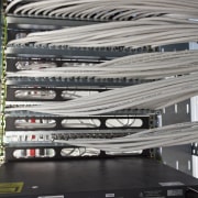 View of communications cabling supplied and installed by automotive design, automotive exterior, motor vehicle, structure, technology, gray, black