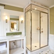 View of home in the historic Brattle Street bathroom, home, interior design, room, gray