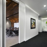 View of the Accenture office in Kuala Lumpur, ceiling, floor, flooring, interior design, wall, gray