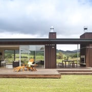 Outdoor contemporary deck timber - Outdoor contemporary deck house, white