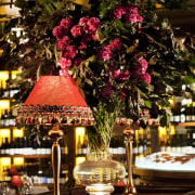 View of themed Sydney restaurant. - View of centrepiece, ceremony, christmas decoration, decor, floristry, flower, flower arranging, function hall, interior design, plant, brown, black