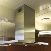 Contemporary range hood - Contemporary range hood - ceiling, daylighting, interior design, light, light fixture, lighting, product design, under cabinet lighting, wall, brown