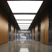 View of skyscrapers in Chengdu. - View of architecture, ceiling, daylighting, line, lobby, metropolitan area, structure, symmetry, black