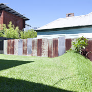 View of an inner city cottage. - View architecture, backyard, estate, facade, fence, garden, grass, home, house, land lot, landscaping, lawn, plant, property, real estate, residential area, roof, siding, suburb, yard, green