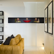 View of DJ Hewitt house built on a ceiling, floor, home, house, interior design, living room, room, wall, gray