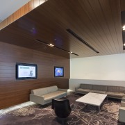 View of lobby space for 175 Liverpool Street architecture, ceiling, daylighting, floor, house, interior design, lobby, real estate, brown, gray