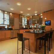 View of remodeled kitchen in a Park Avenue cabinetry, ceiling, countertop, interior design, kitchen, room, brown