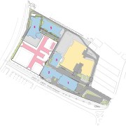 Floorplan of the Mt Eden Corrections Facility. - area, line, plan, product design, property, real estate, structure, white