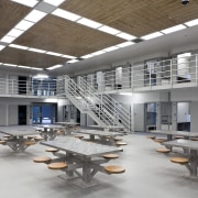 View of the Mt Eden Corrections Facility. - architecture, daylighting, institution, interior design, gray