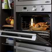 View of the new indoor kitchen collection by gas stove, home appliance, kitchen appliance, kitchen stove, major appliance, microwave oven, oven, black