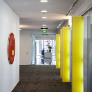 View of the Britomart East development. - View architecture, ceiling, exhibition, interior design, gray