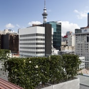 Exterior view of area with Inscape plants. - architecture, building, city, cityscape, condominium, corporate headquarters, daytime, downtown, landmark, metropolis, metropolitan area, mixed use, neighbourhood, real estate, residential area, roof, sky, skyline, skyscraper, tower block, urban area, urban design