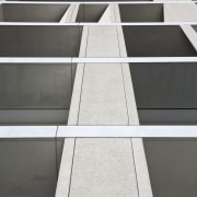 View of cladding by Unicast Cladding Systems. - angle, architecture, building, daylighting, facade, line, product design, structure, white, gray