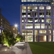 View of the public square at the Britomart apartment, architecture, building, commercial building, condominium, corporate headquarters, daytime, elevation, facade, headquarters, home, hotel, metropolis, metropolitan area, mixed use, neighbourhood, real estate, residential area, sky, urban design, blue, brown