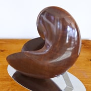 Andrew Deadman's sculpture, he won Trends Sculptor of chair, furniture, product design, white, orange