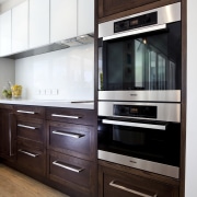 Designer Scarlet Architects. Traditional. Solid oak frame doors cabinetry, countertop, cuisine classique, home appliance, interior design, kitchen, kitchen appliance, major appliance, refrigerator, white