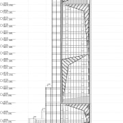 25 level retail outlet on Hong-Kong island. Theme angle, area, artwork, design, drawing, line, product, product design, structure, technical drawing, white