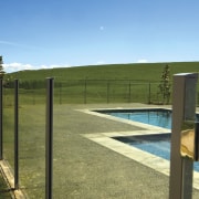 For this house, Warner Fencing &amp; Gates Ltd fence, field, grass, land lot, landscape, outdoor structure, property, real estate, sky, brown, teal