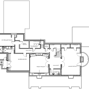 Floor plan of home. - Floor plan of area, black and white, design, diagram, drawing, floor plan, font, line, plan, product, product design, technical drawing, text, white