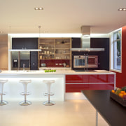 PPG Industries Cabinetry - PPG Industries Cabinetry - cabinetry, countertop, cuisine classique, interior design, interior designer, kitchen, real estate, room, orange