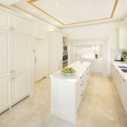 View of kitchen with cream and white colour ceiling, countertop, cuisine classique, estate, floor, flooring, home, interior design, kitchen, property, real estate, room, white
