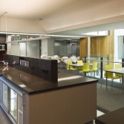 The Vogel building in Wellington's parliamentary district, refurbished countertop, interior design, kitchen, real estate, brown