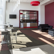 View of the interior at Claudlands Arena Hamilton, architecture, carpet, floor, flooring, furniture, interior design, lobby, table, white
