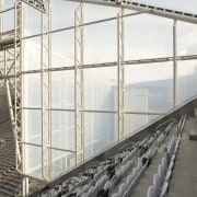 This roof and cladding for the the Forsyth architecture, daylighting, steel, structure, white, gray