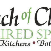 This is the Touch of Class - Kitchens area, brand, font, line, logo, product, text, white