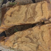 Resene provided the paints used for the exterior geology, rock, soil, brown, orange