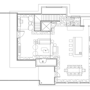 The interior of this home was designed by architecture, area, black and white, design, diagram, drawing, floor plan, line, line art, plan, product, product design, square, structure, technical drawing, text, white