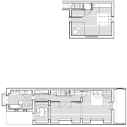 Floor plan of home was renovated by Maddalena angle, area, black and white, design, diagram, drawing, floor plan, font, line, line art, plan, product, product design, technical drawing, text, white